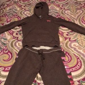 Pink lounge suit with sequins